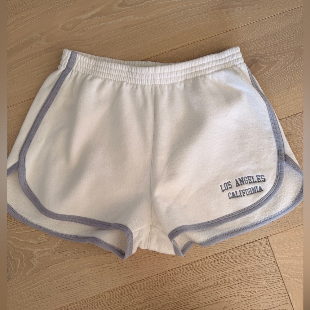 Brandy Melville white sweat shorts